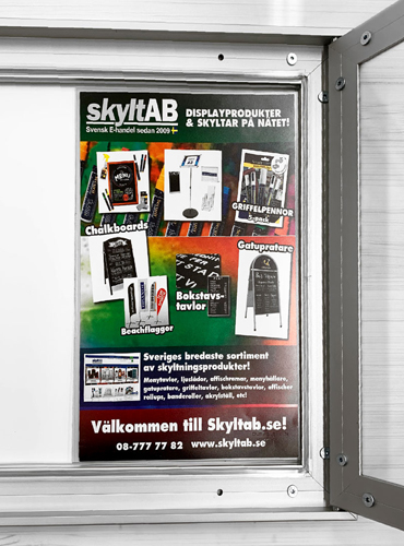 Magnetisk plastficka i storlek A4